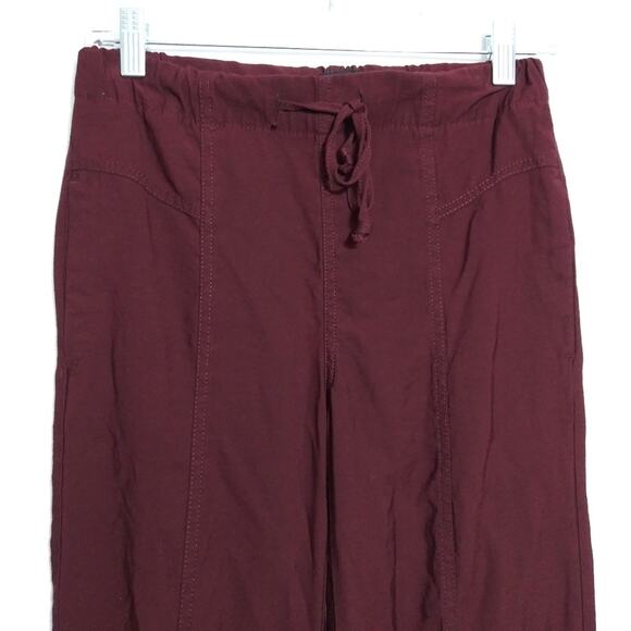 Madewell Drapey Seamed Track Trousers in Merlot Size XXS - Picture 4 of 9